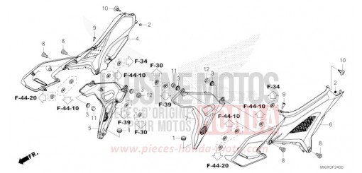 COUVERCLE LATERAL NC750XAM de 2021